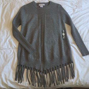 Cozy Estrna Jane Fringe Sweater size M VIntage🧡